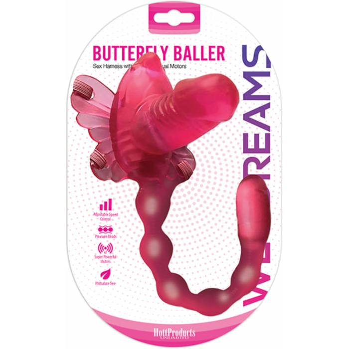 Wet Dreams Butterfly Baller Sex Harness With Dildo And Dual Motors - Image 2