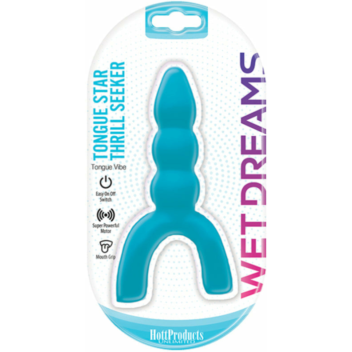 Tongue Star Thrill Seeker Tongue Vibe With Pleasure Ribs Blue - Image 2
