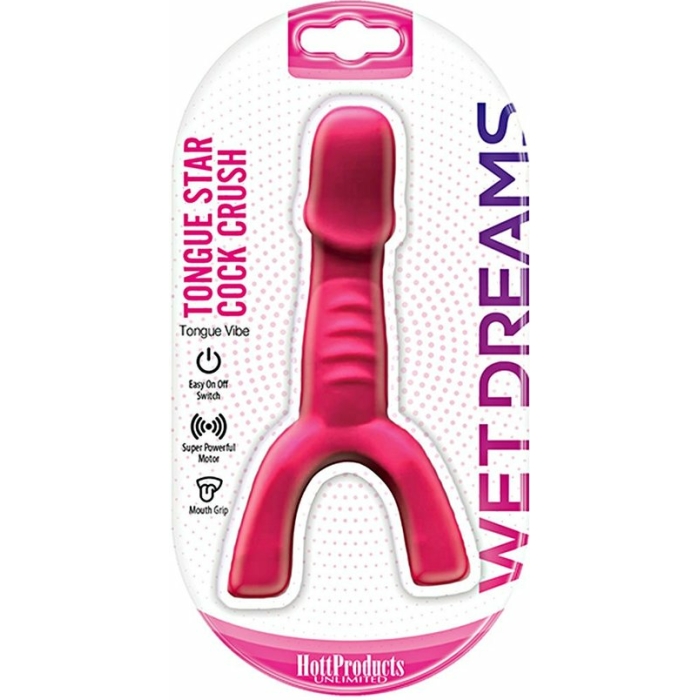 Wet Dreams Tongue Star Cock Crush Vibe With Penis  Pink - Image 2