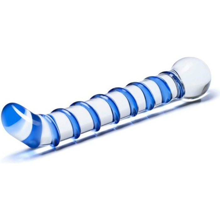 Mr.  Swirl 6.5" Glass Glass Dildo - Image 2