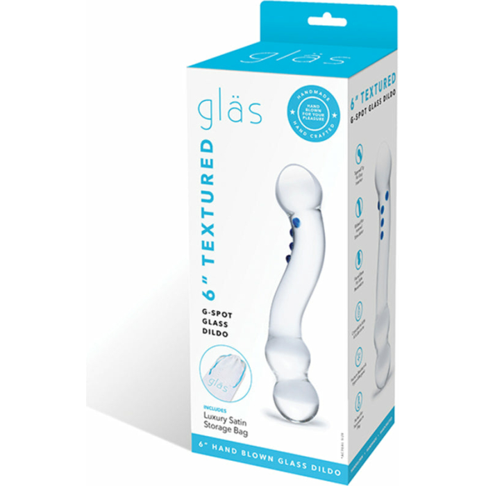 Glas 6in Curved G-Spot Glas Dildo - Image 2
