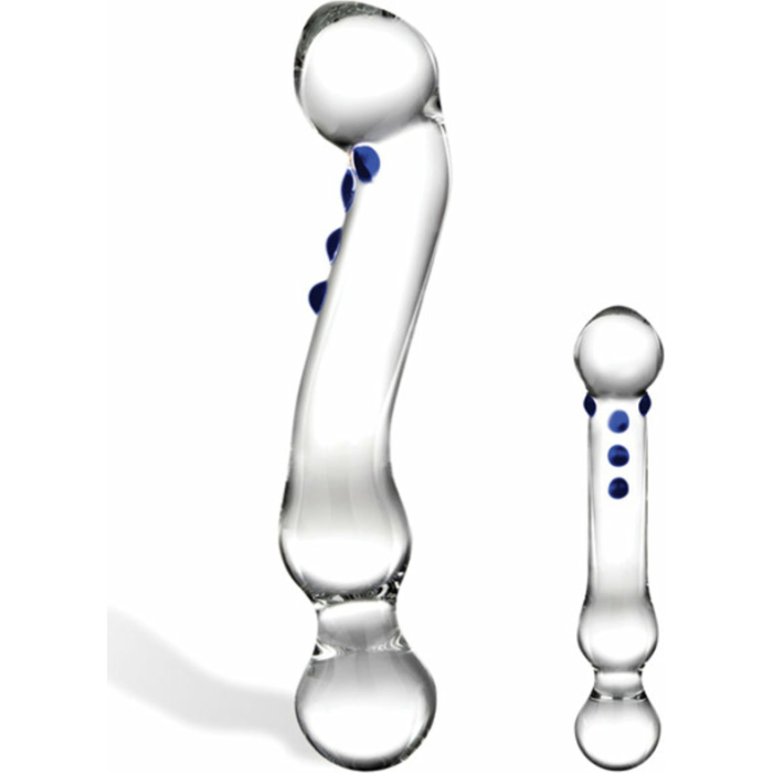 Glas 6in Curved G-Spot Glas Dildo - Image 1