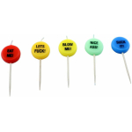 X-Rated Party Candles 5 Colorful  Candles