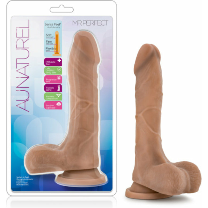Au Naturel Mister Perfect Mocha Tan Dildo - Image 3