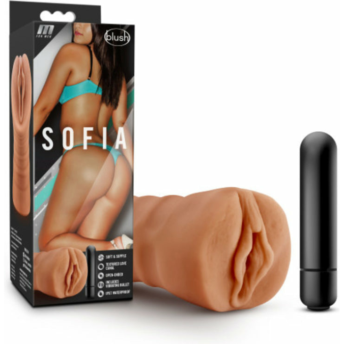 M For Men Sofia Mocha Tan Vagina Stroker - Image 3