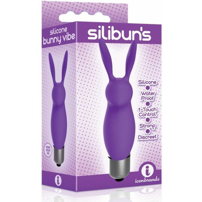 The 9's Silicone Bunny Bullet Purple - Image 3