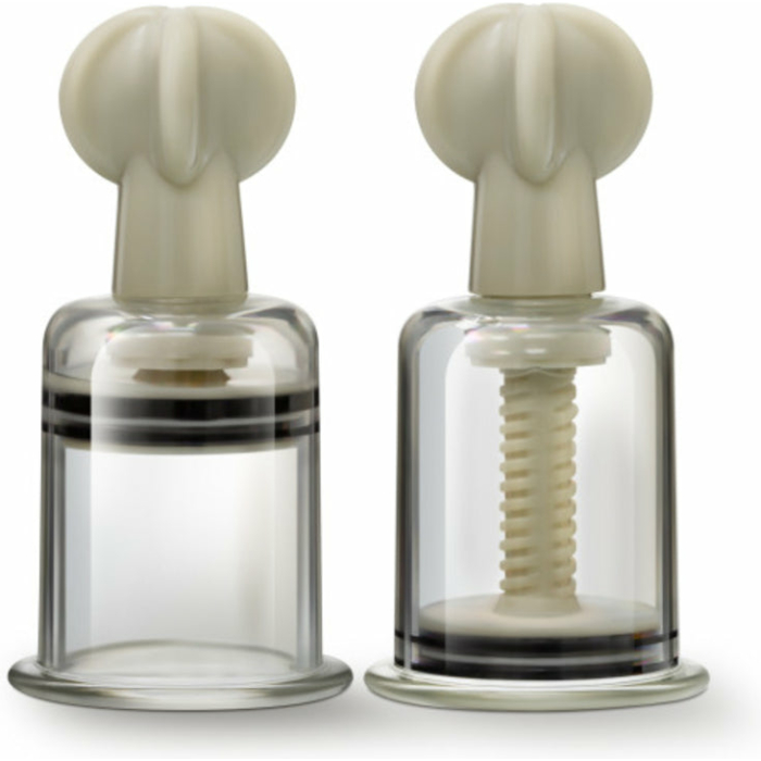 Temptasia - Clit And Nipple Large Twist Suckers - Set Of 2 - Clear - Image 1