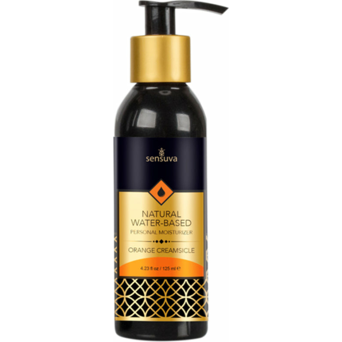 Sensuva Natural Water-based Personal Moisturizer - Orange Creamsicle 4 Fl. Oz. Bottle - Image 1
