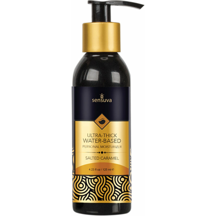Sensuva Ultra Thick Water Based Moisturizer Salted Caramel 4.23oz - Image 1