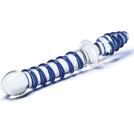 Mr. Swirly Double Ended Glas Dildo And Butt Plug