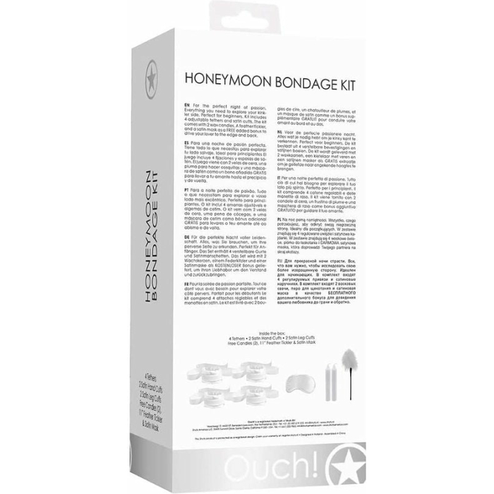 Ouch! - Honeymoon Bondage Kit - White - Image 2