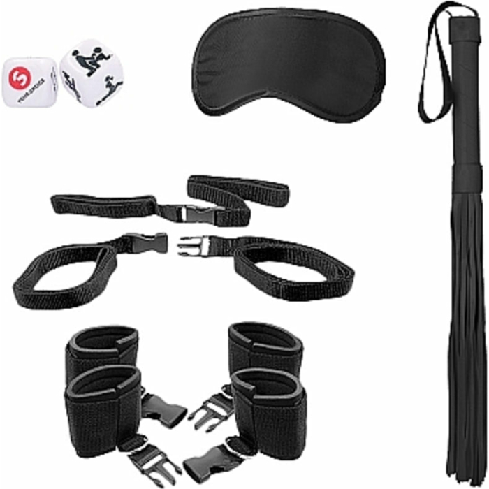 Ouch! - Bed Post Bindings Restraing Kit - Black - Image 1