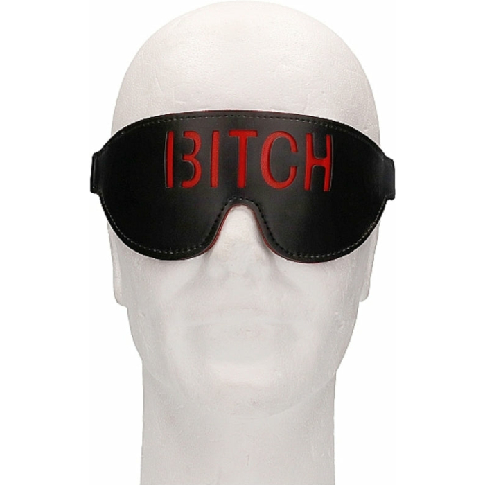 Ouch! Blindfold - BITCH - Black - Image 3
