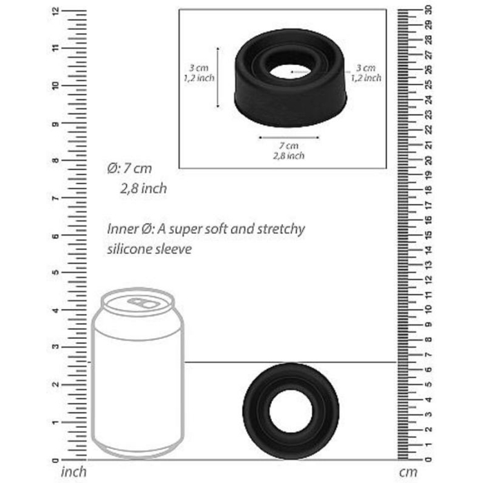 Pumped - Silicone Pump Sleeve Large - Black - Image 3