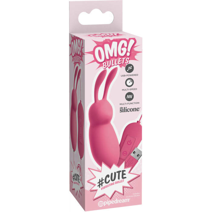OMG! Bullets Cute Vibrating Bullet, Pink - Image 3