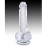 King Cock Clear 6in Cock with Balls - Image 2