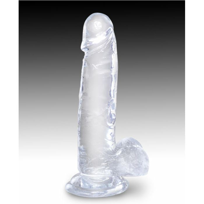 King Cock Clear 7in Cock with Balls - Image 2