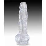 King Cock Clear 8in Cock with Balls - Image 2