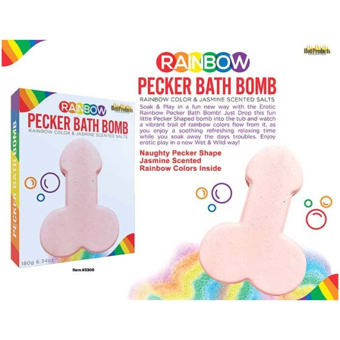 Rainbow Pecker Bath Bomb - Image 2