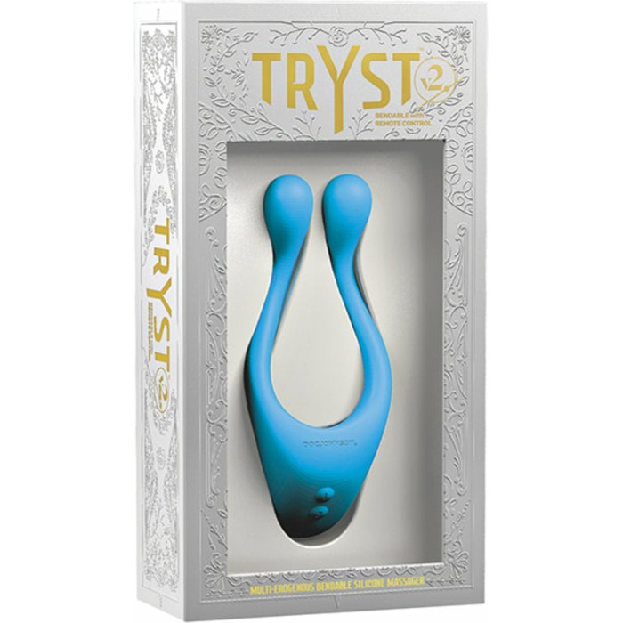 Tryst V2 Bendable Multi Erogenous Zone Massager Remote Teal - Image 2