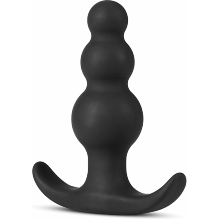 Anal Adventure Platinum Beaded Plug Black - Image 2