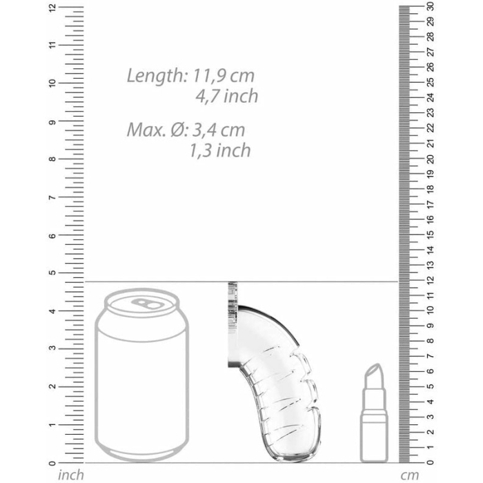 Cage With Silicone Urethal Sounding 16 - Transparent - Image 3