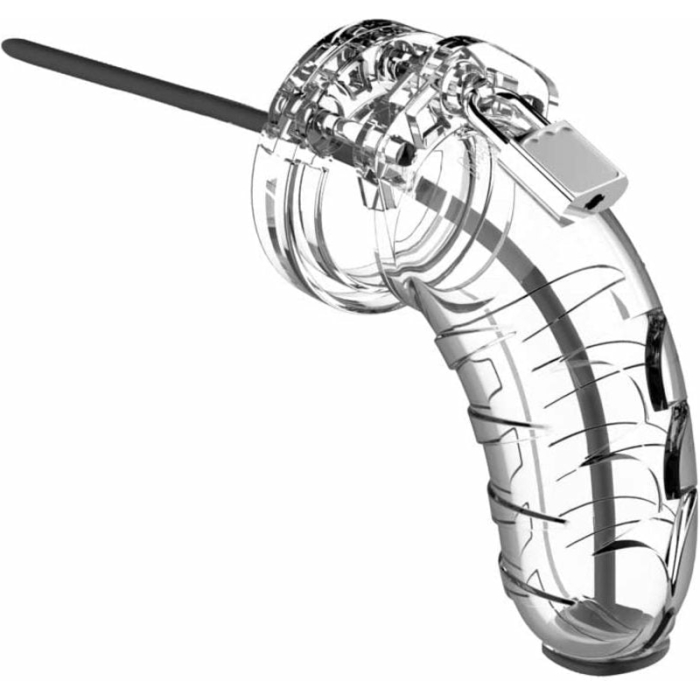 Cage With Silicone Urethal Sounding 16 - Transparent - Image 1