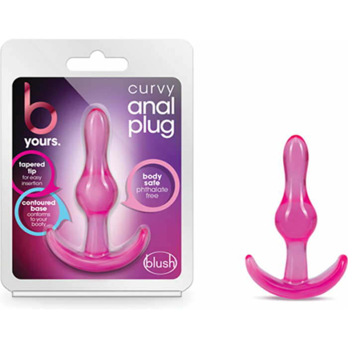B Yours Curvy Anal Plug Pink - Image 3