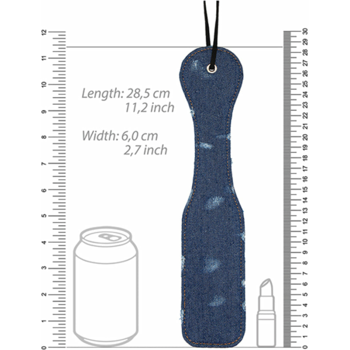 Ouch! Denim Paddle - Roughened Denim Style - Blue - Image 3