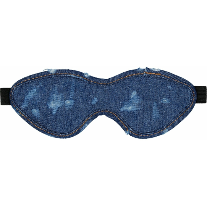 Ouch! Denim Eye Mask - Roughened Denim Style - Blue - Image 1