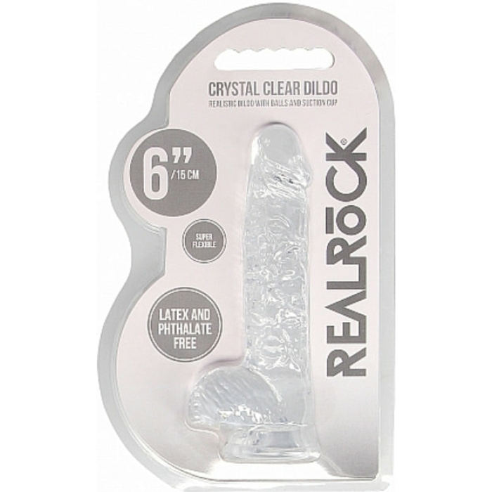 Realrock Realistic Dildo With Balls 6 inches - Image 3