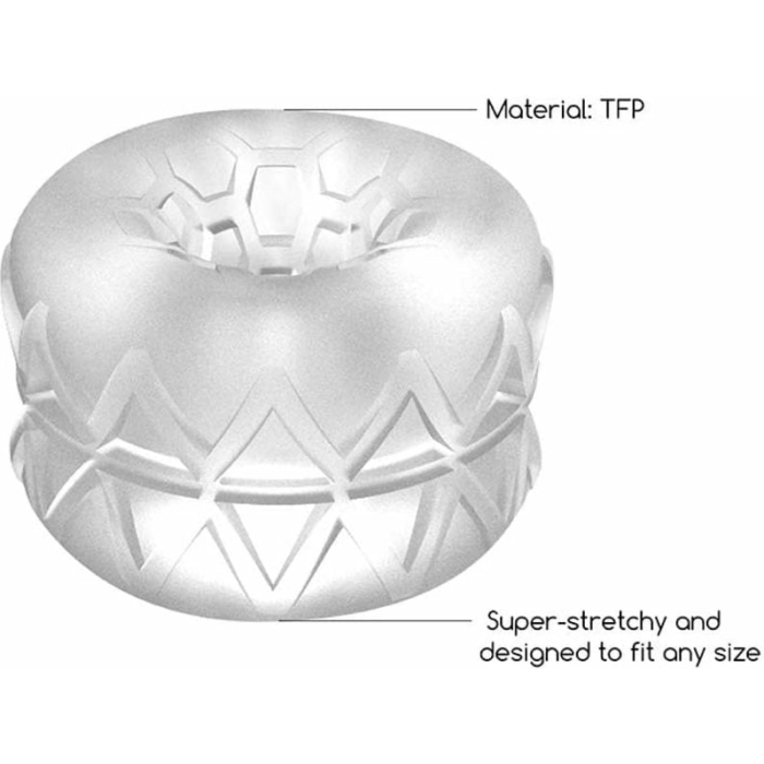 Sona N0. 92 - Reversible Textured Masturbator Clear - Image 3