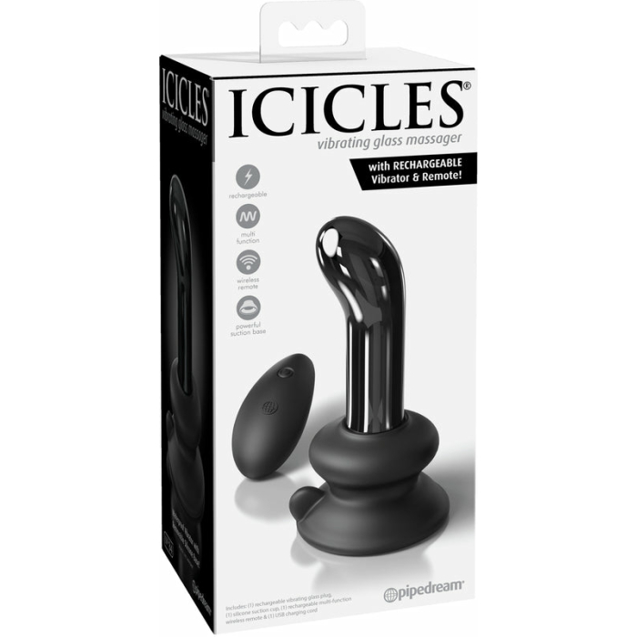 Icicles No 84 With Rechargeable Vibrator & Remote - Image 3