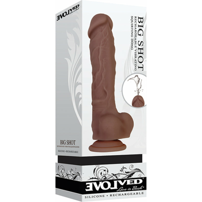 Evolved Big Shot 8-inch Rechargeable Silicone Dark - Image 3