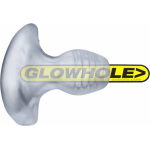 Oxballs Glowhole-1 Buttplug With Led Insert Small Clear Frost - Image 2