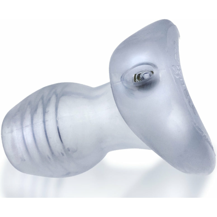Oxballs Glowhole-1 Buttplug With Led Insert Small Clear Frost - Image 1