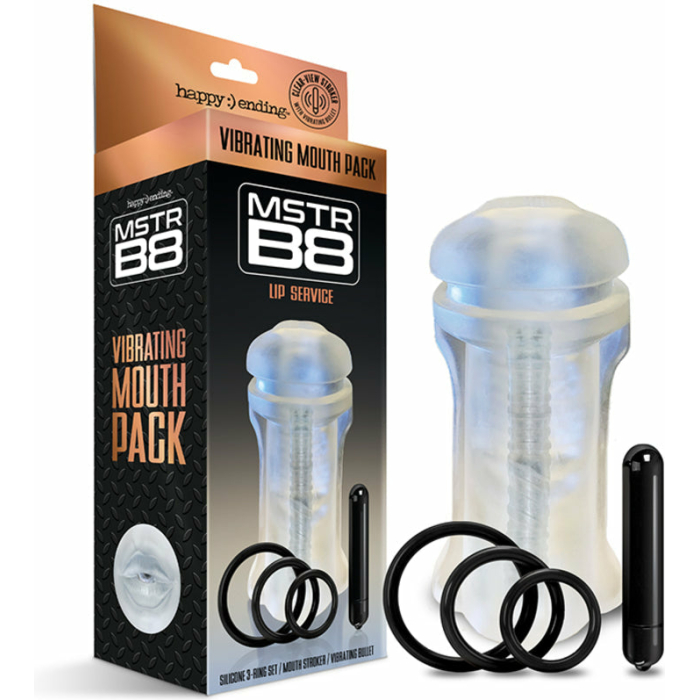 Happy Ending Mstr B8 Vibrating Oral Pack - Lip Service - Image 2