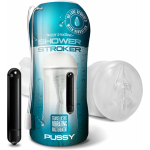 Happy Ending Self-lubricating, Vibrating Shower Stroker - Pussy - Image 2