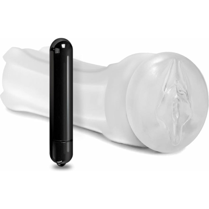 Happy Ending Self-lubricating, Vibrating Shower Stroker - Pussy - Image 1