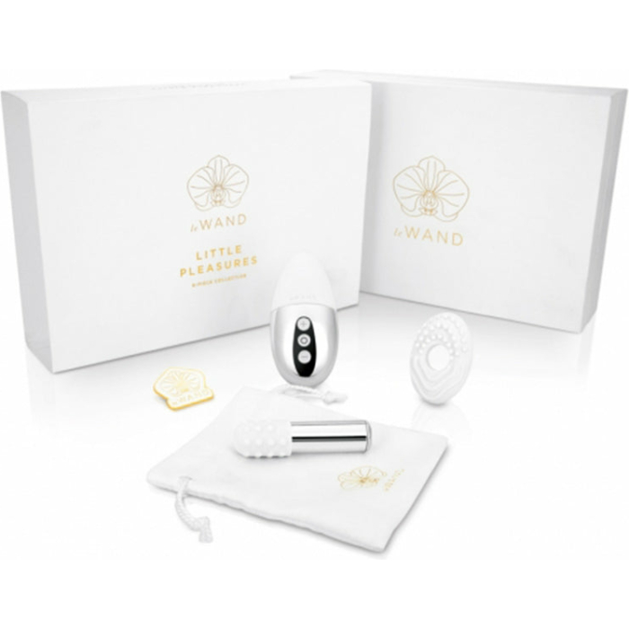 Le Wand Little Pleasures 6pc Collection-le Wand Bullet,point,pin,silicone Cover&ring, Storage Bag - Image 1