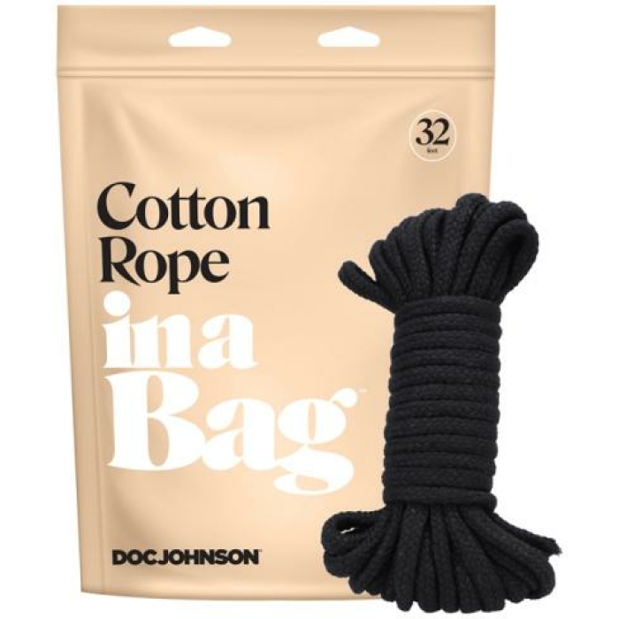 In A Bag Cotton Rope 32ft Black - Image 1