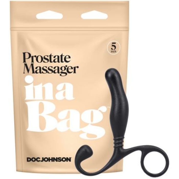 In A Bag Prostate Massager - Black - Image 1