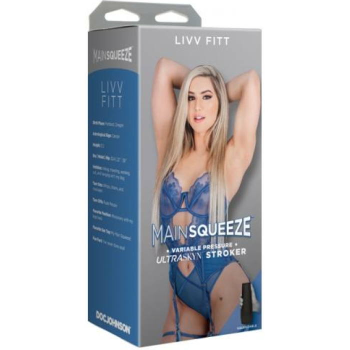 Main Squeeze Livv Fitt Ultraskyn Stroker Pussy Vanilla - Image 1