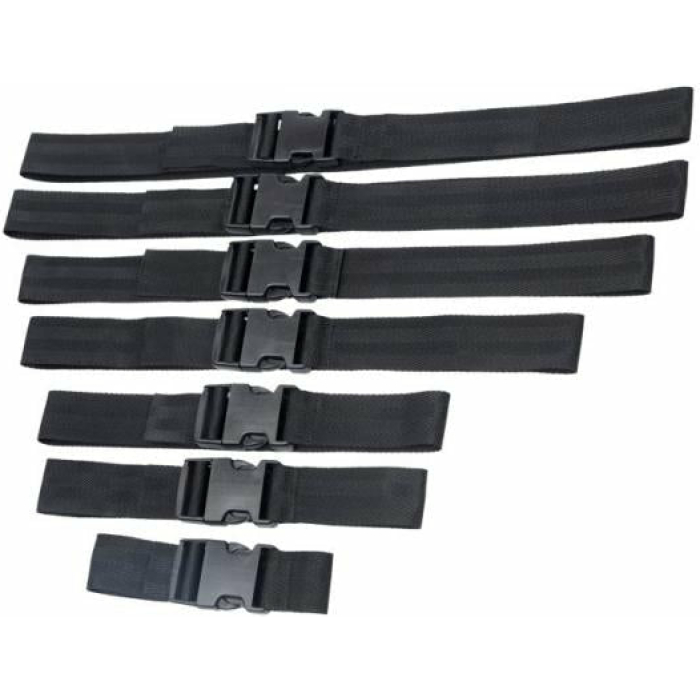 Subdued Full Body Straps Nylon Restraints Black - Image 3