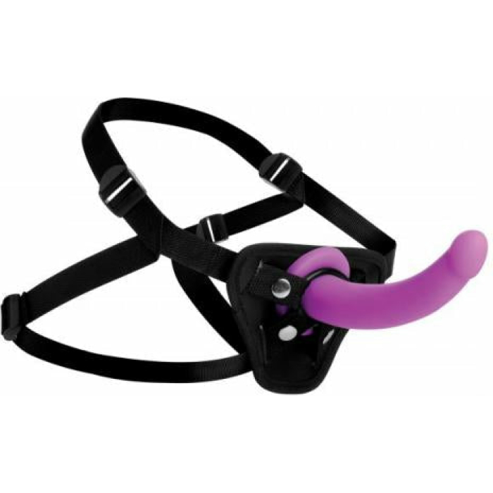Strap U Navigator Silicone G-Spot Dildo With Harness - Image 1