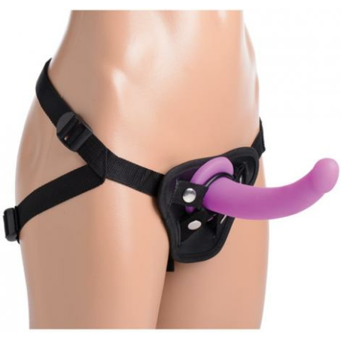 Strap U Navigator Silicone G-Spot Dildo With Harness - Image 3
