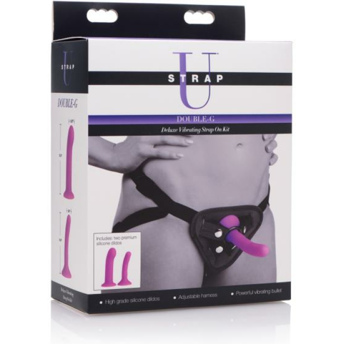 Double-G Deluxe Vibrating Strap On Kit - Image 3