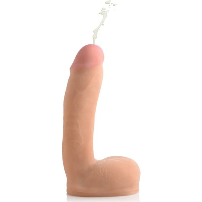 Dual Density Squirting Dildo 8.5 inches Beige - Image 1