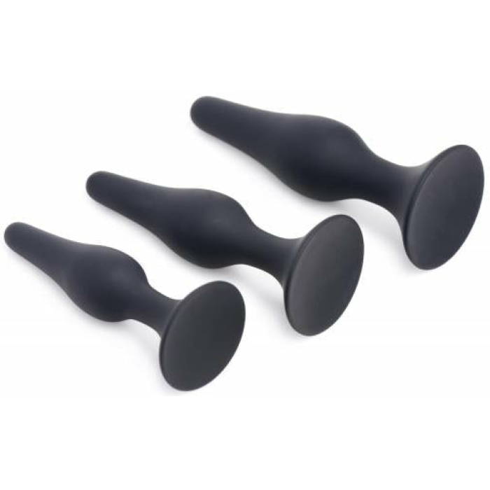 Triple Spire Tapered Silicone Anal Trainer Set - Image 3