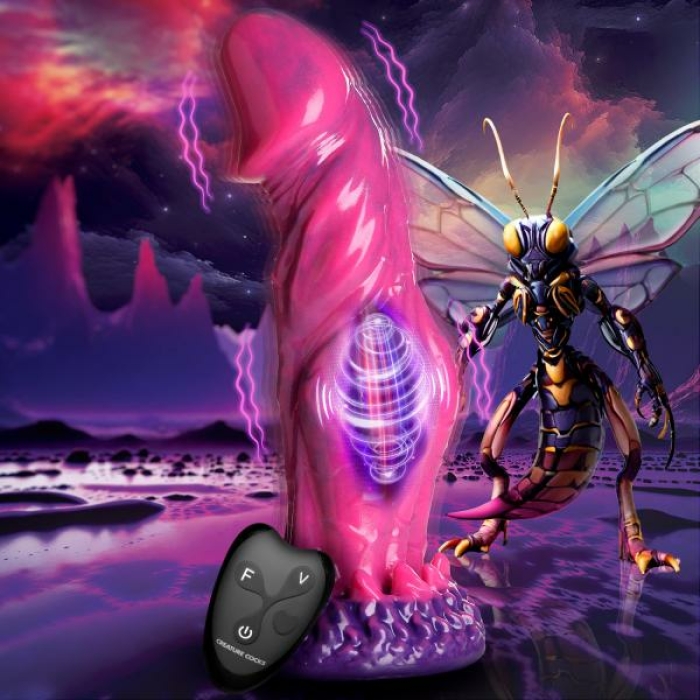 Xenox Vibrating Silicone Dildo With Remote - Image 1